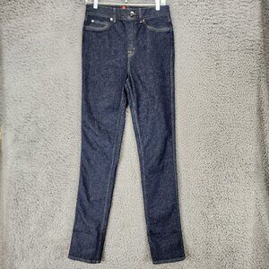 Spanx Jeans Womens Medium Tall Blue Stretch Denim Shapewear Jegging Legging